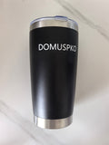 DOMUSPKO Drinking glasses, namely,tumblers，Tumbler with Lid Stainless Steel Double Wall Vacuum Insulated Tumblers Powder Coated Cups Travel Mug Keep Drinks Cold and Hot, Black