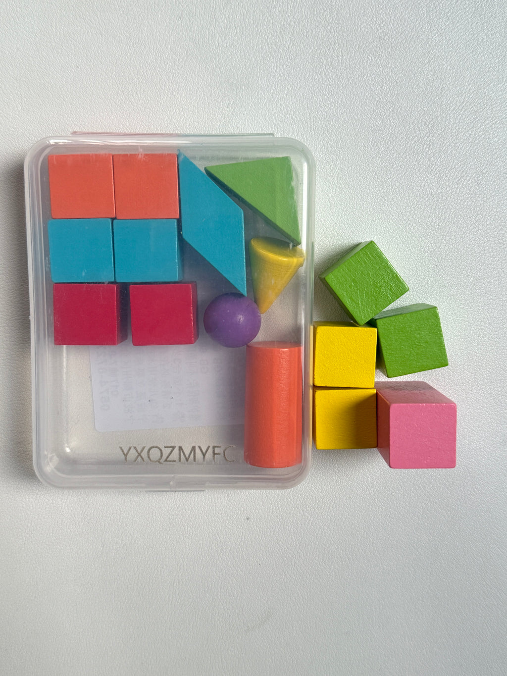 YXQZMYFC Toy building blocks，Large 3D Shapes for Teaching Math Manipulatives Geometric Solids Blocks Montessori Learning Blocks Solid for Preschool Elementary Home School Supplies