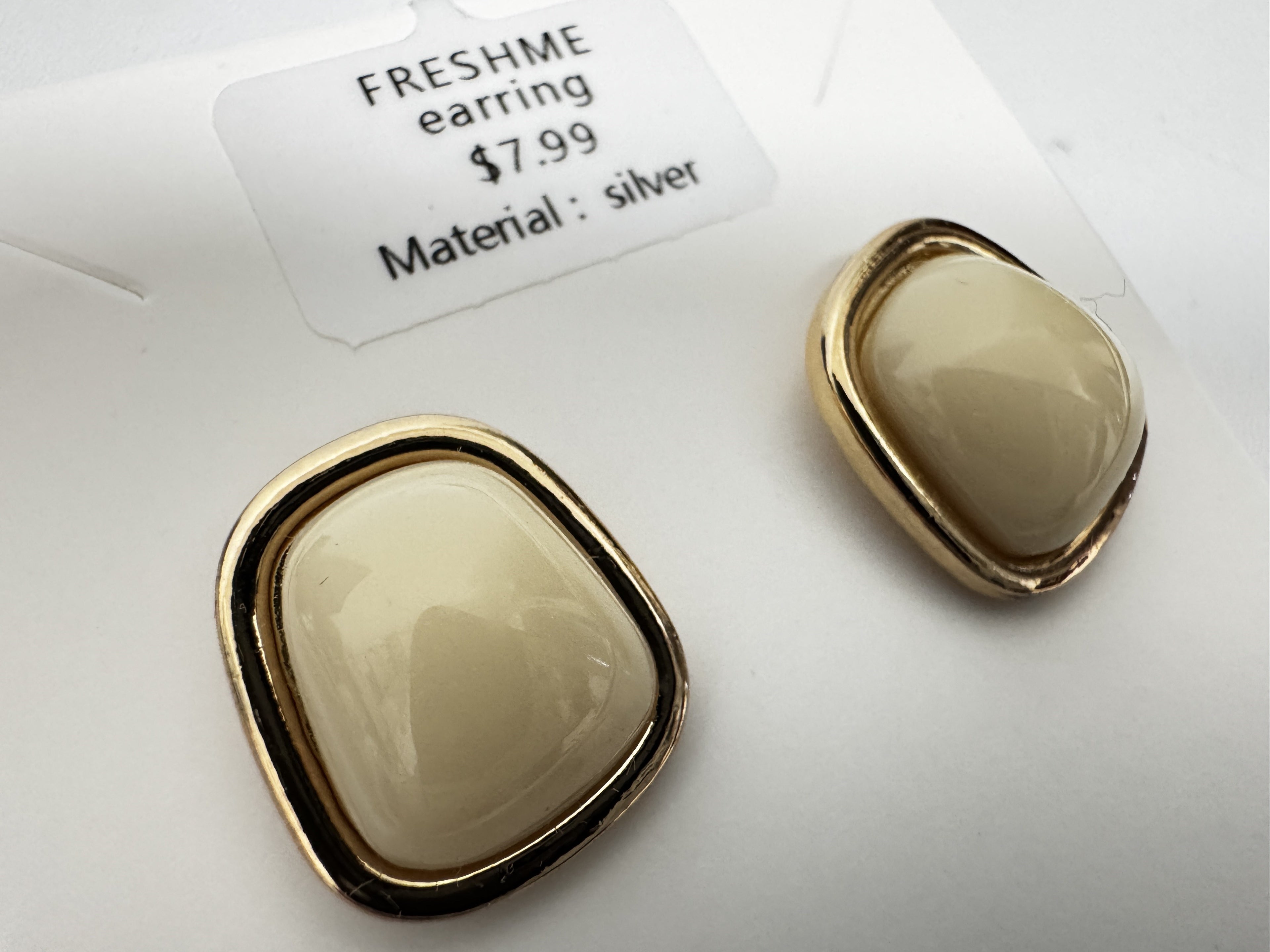 FRESHME Jewelry  Creamed Sugar Earrings