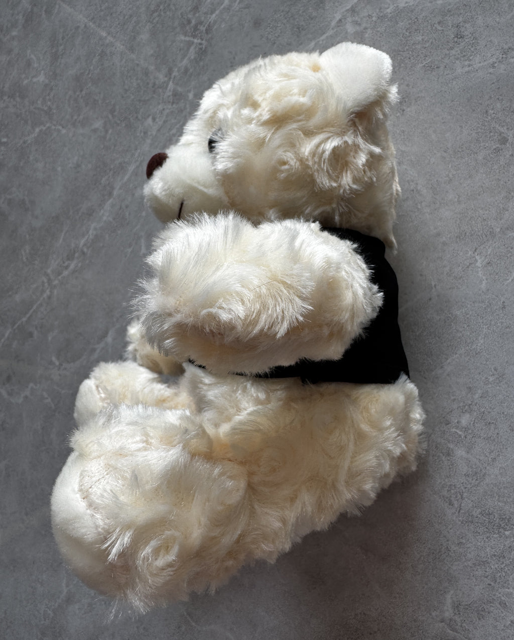 OUMINGLI  Novelty plush toys for parties   Plush toys Little Bear(WHITE)  FOR children &  pet Healthy materials （18cm）