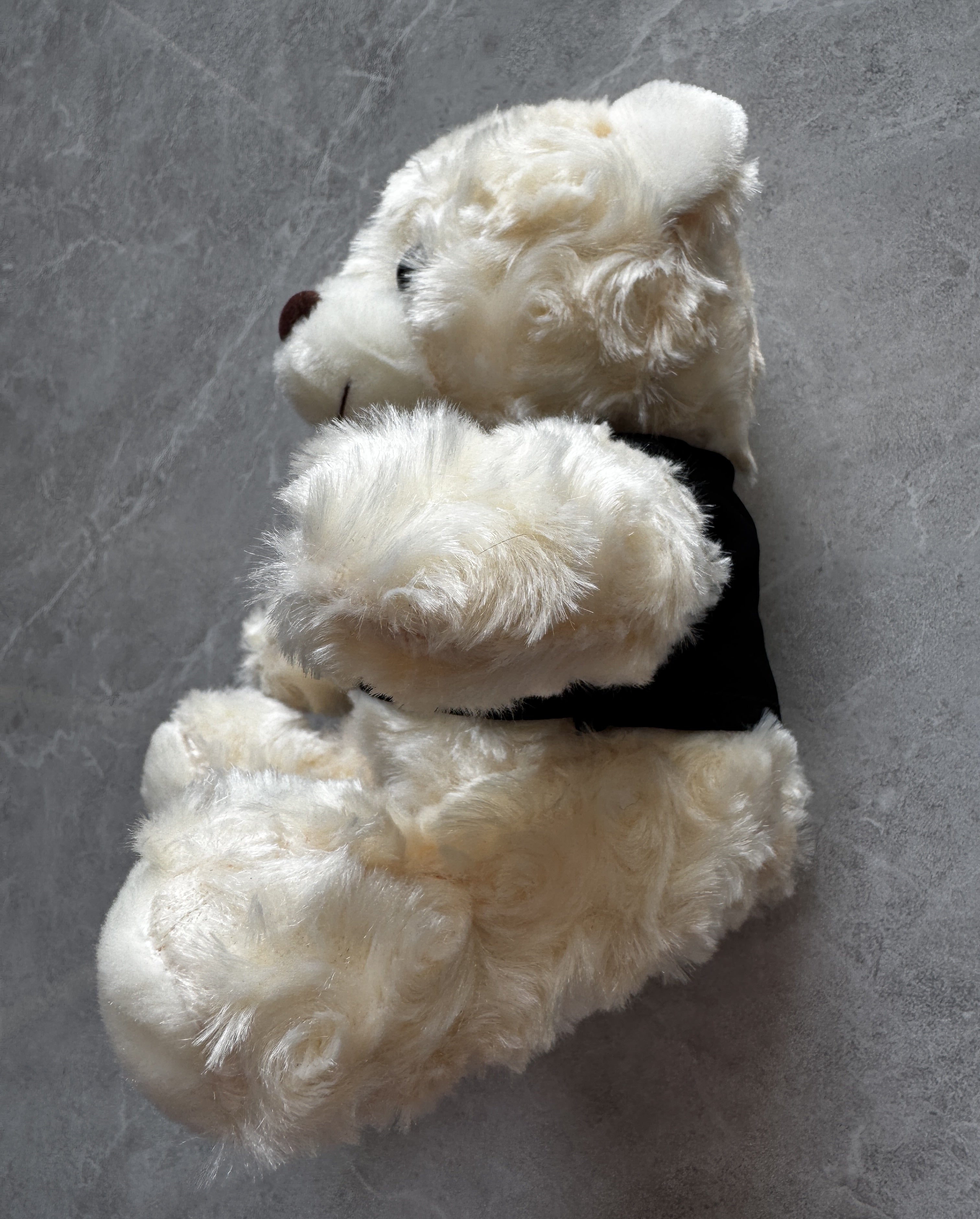 OUMINGLI  Novelty plush toys for parties   Plush toys Little Bear(WHITE)  FOR children &  pet Healthy materials （18cm）