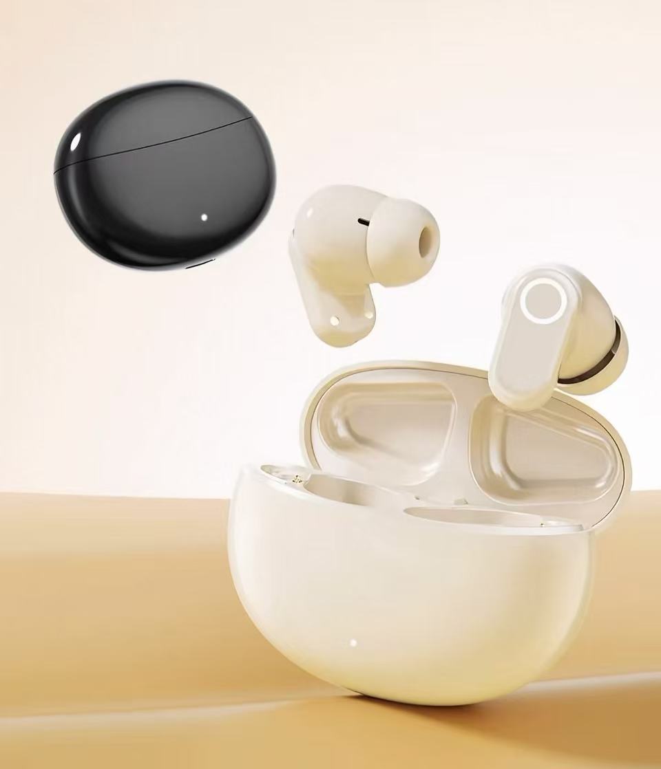 Geshuora Wireless headphones  Beige 5.4 chip  Dolby surround  ENC call noise reduction  &  Long-lasting battery life