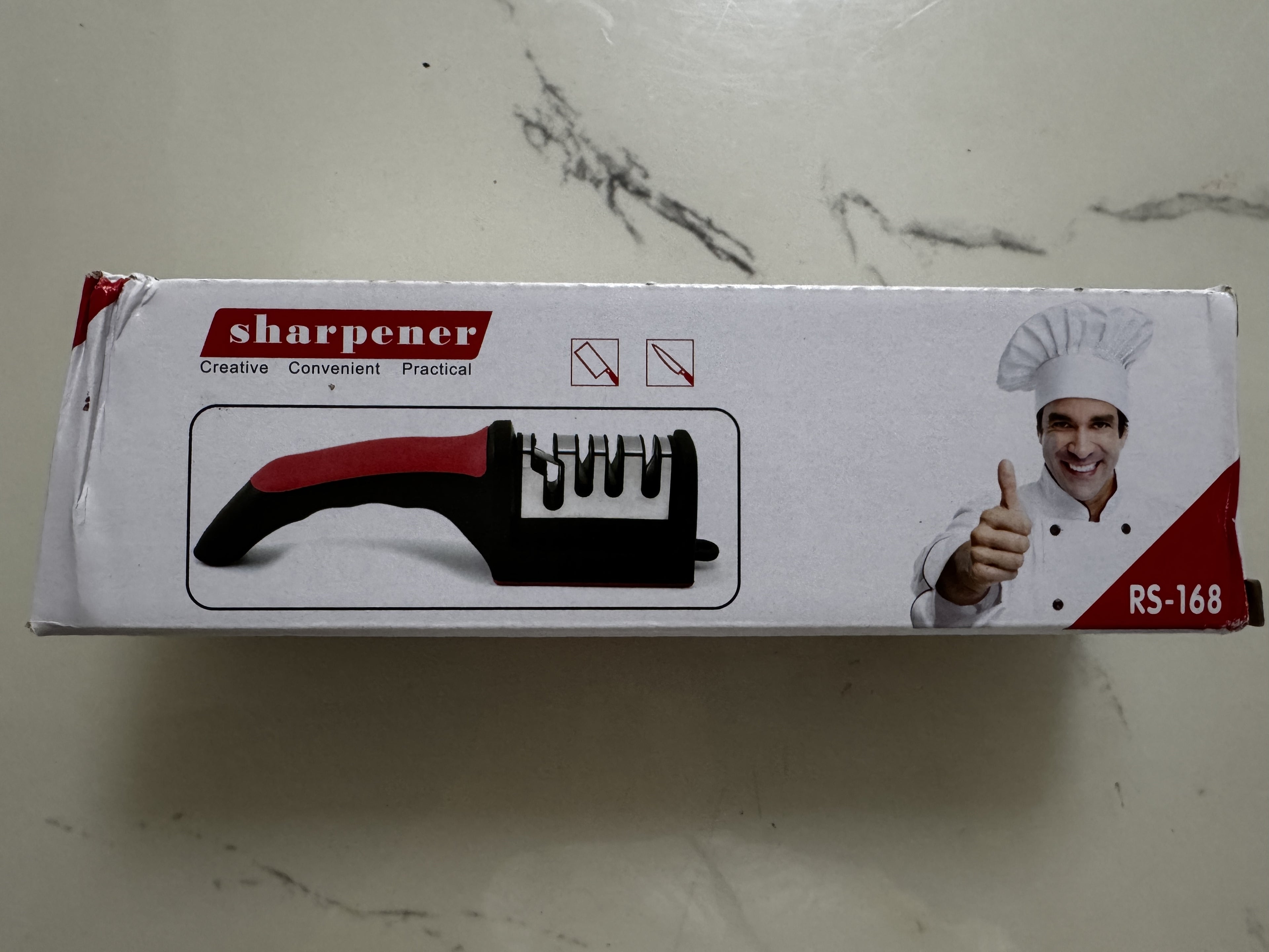 Lsacnxeal  Knife sharpeners,5-in-1 Knife Sharpener 4 Stage with Cut-Resistant Glove, Quickly Sharpens & Restores Dull Blades, Easy & Safe for Home Kitchen Use, Fits Most Knives and Scissors, Black+Silver
