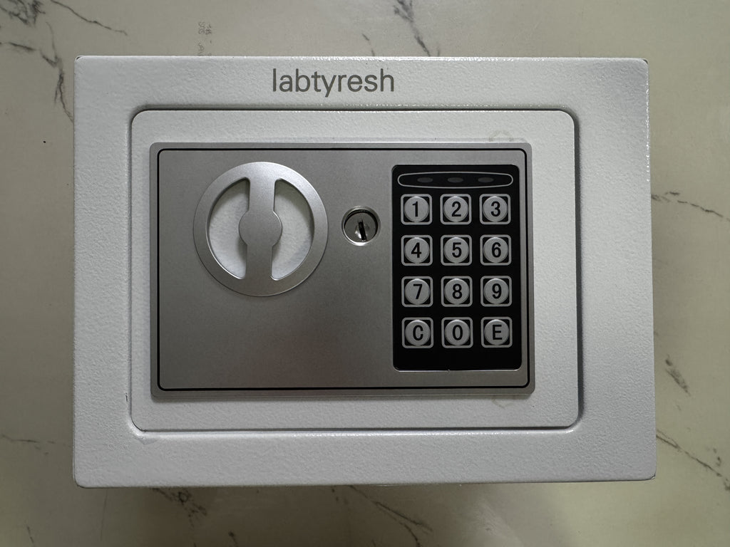 Iabtyresh  Safes  home safe Password with lock  piggy bank (white)