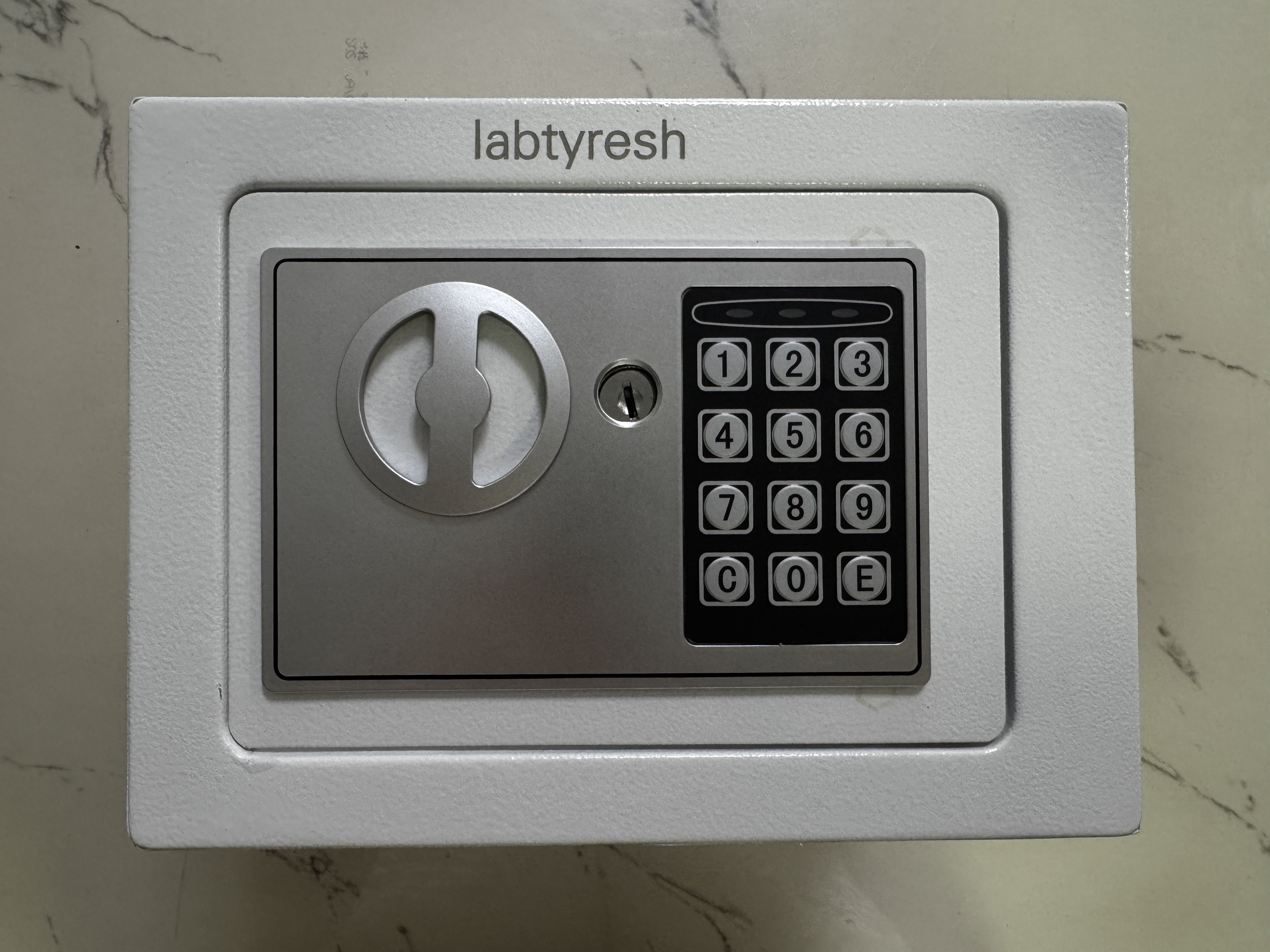 Iabtyresh  Safes  home safe Password with lock  piggy bank (white)