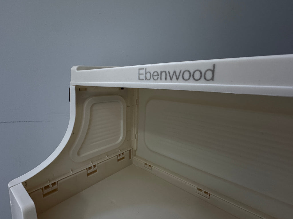 Ebenwood cabinet 40cm wide&ivory white  Four layer storage cabinet Foldable storage cabinet