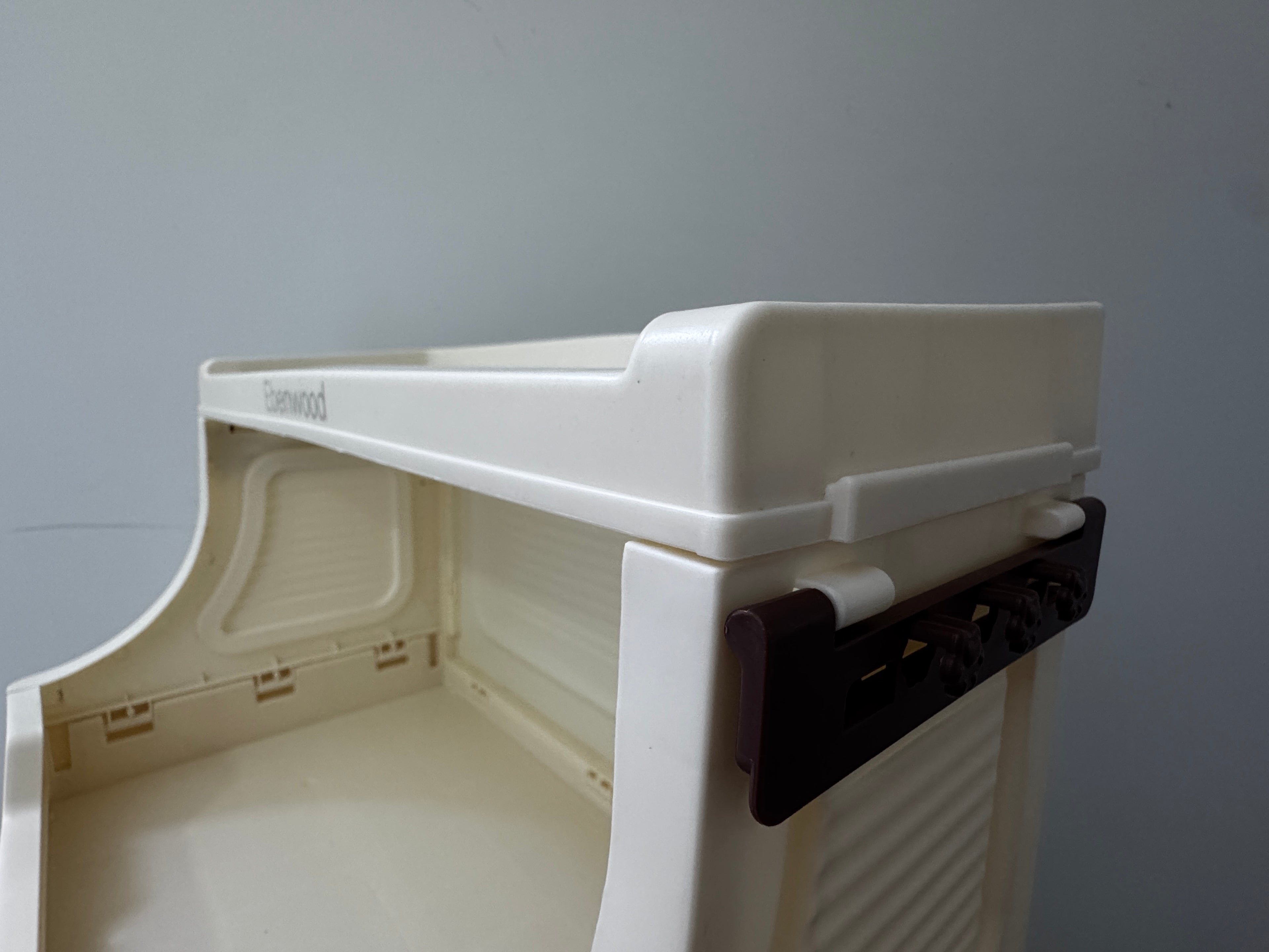 Ebenwood cabinet 40cm wide&ivory white  Four layer storage cabinet Foldable storage cabinet