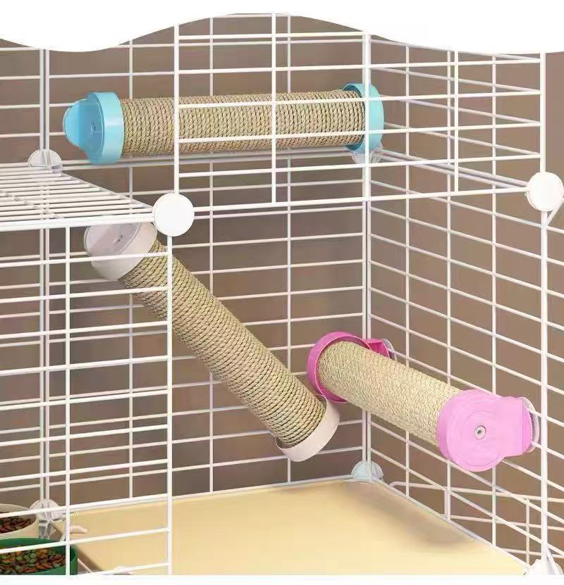 Hibiwilad Scratching posts for cats-Cat scratch rod - cage specific   Vertical sisal cat scratching post