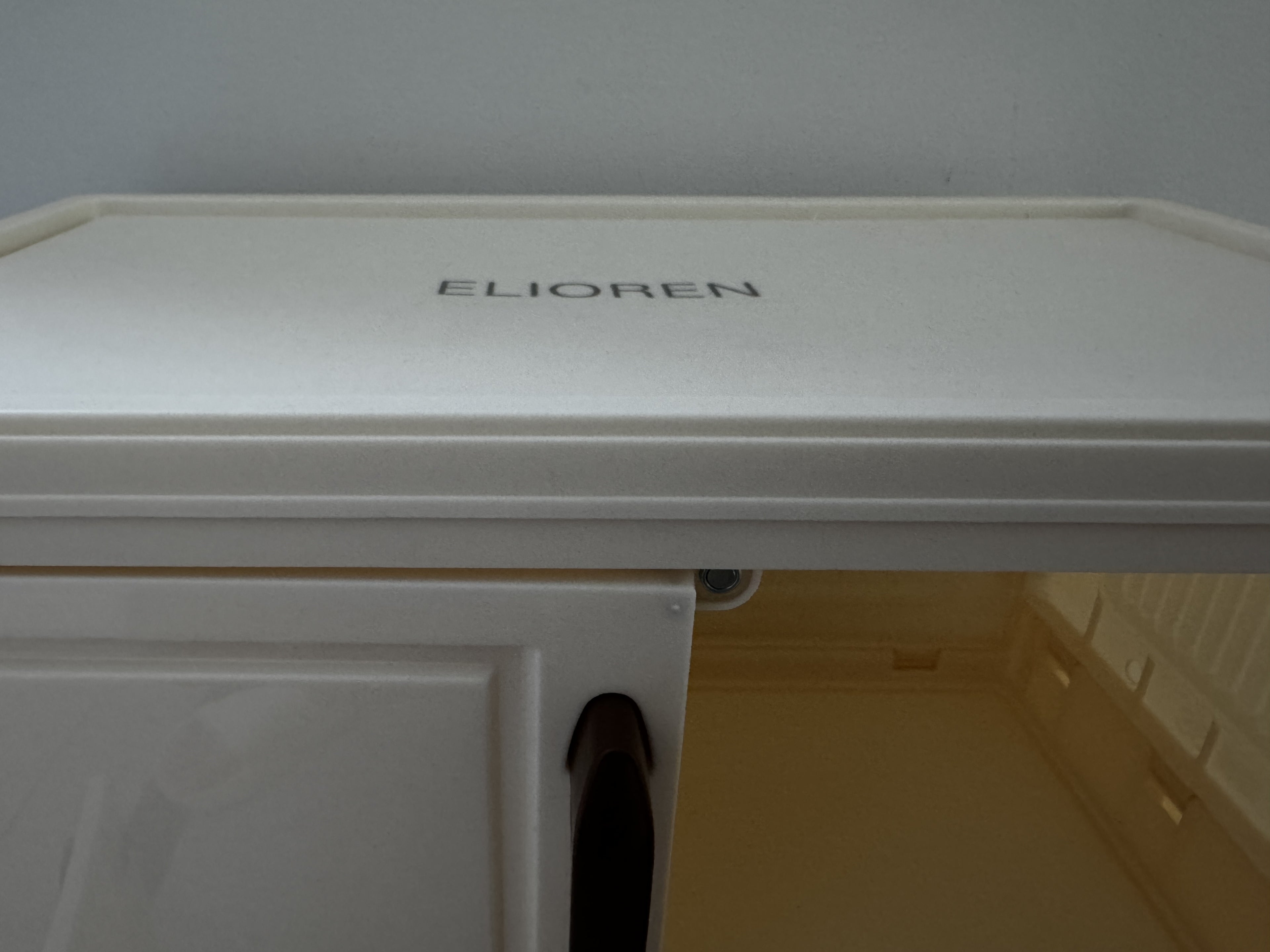 ELIOREN  cabinet 40cm wide&ivory white  3 layer storage cabinet Foldable storage cabinet