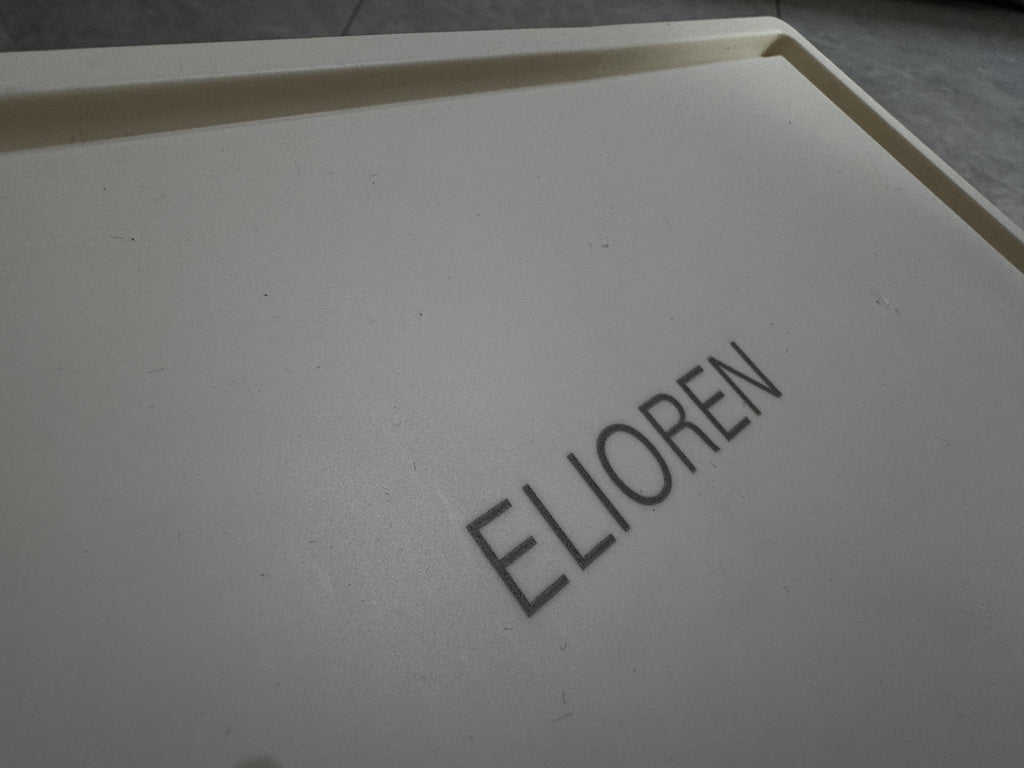 ELIOREN  cabinet 40cm wide&ivory white  3 layer storage cabinet Foldable storage cabinet