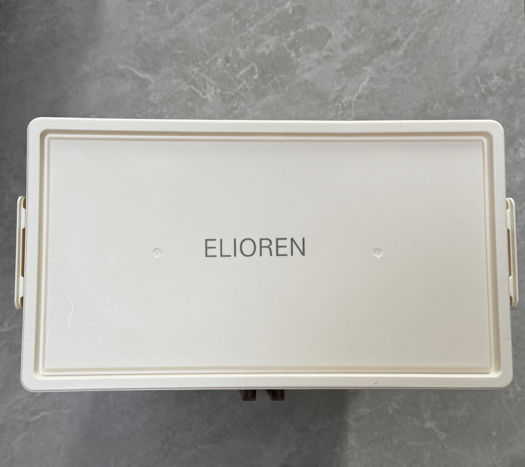 ELIOREN  cabinet 40cm wide&ivory white  3 layer storage cabinet Foldable storage cabinet