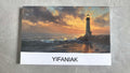 YIFANIAK Art prints on canvas，Wall Art  Sunset  Waves Nature Pictures Stretched Canvas Wooden Framed for living Room Bedroom and Office