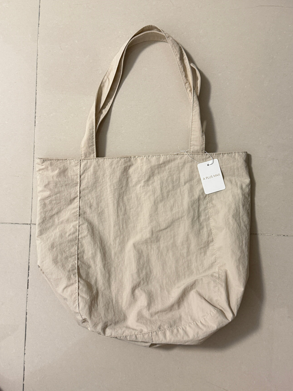 A PLUS MAX Tote bags，Canvas Tote Bag with an External Pocket, Reusable Grocery Shopping Bag, Top Zipper Closure, Daily Essentials