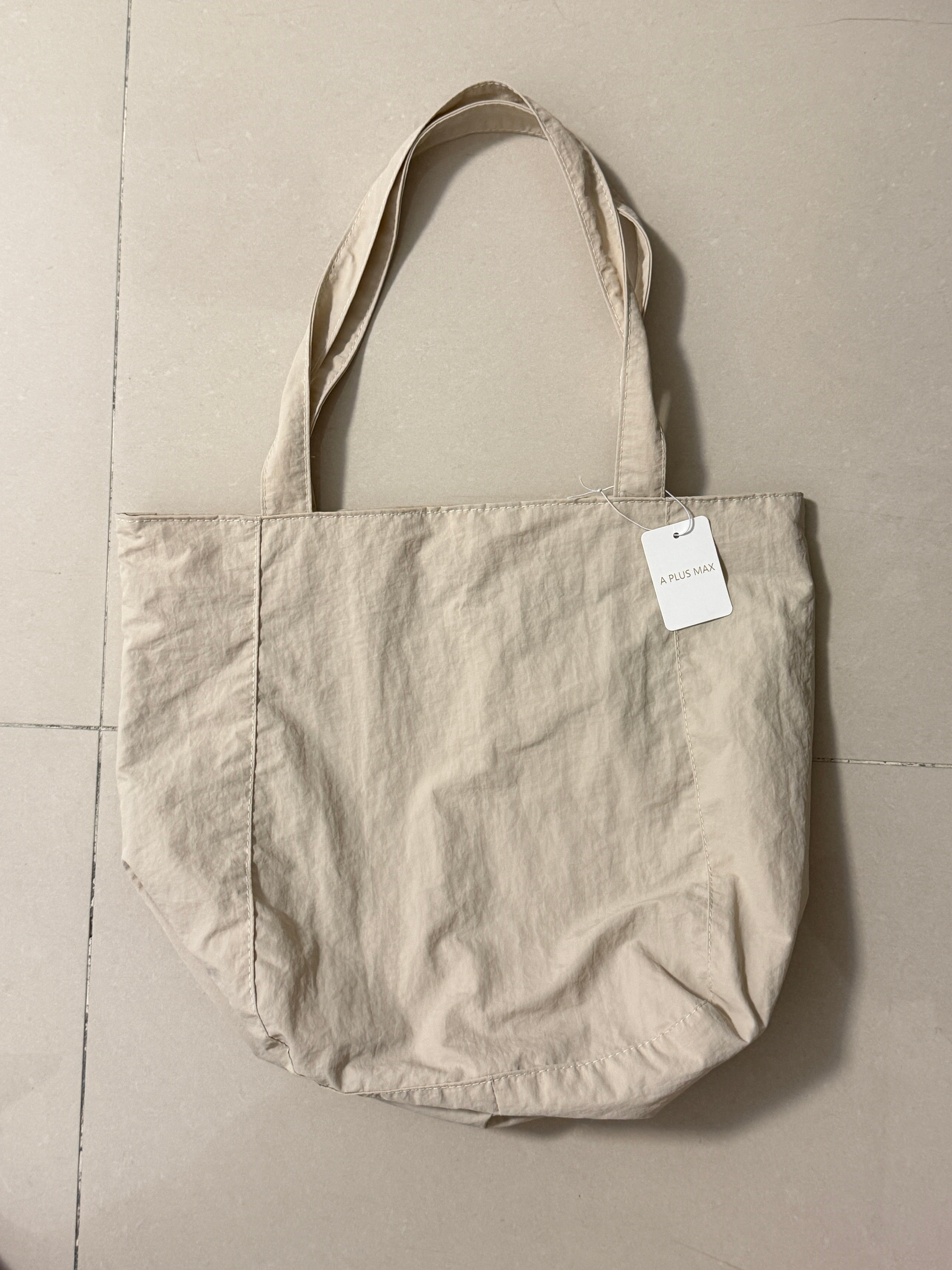 A PLUS MAX Tote bags，Canvas Tote Bag with an External Pocket, Reusable Grocery Shopping Bag, Top Zipper Closure, Daily Essentials