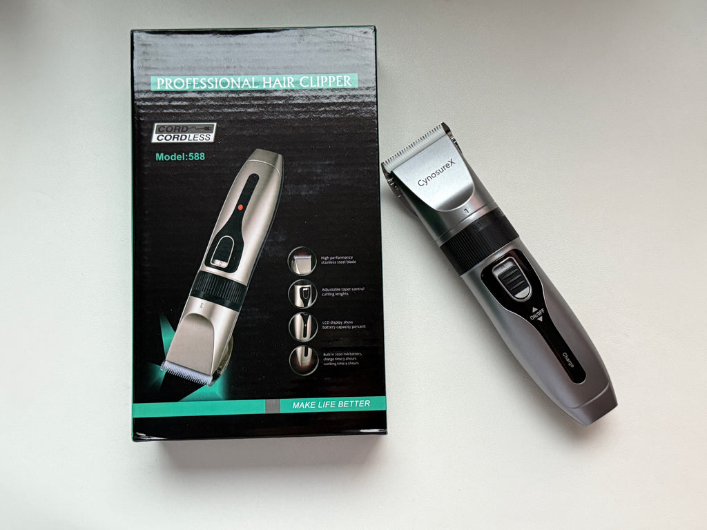 CynosureX Lithium Ion Pro Rechargeable Cordless Hair Clippers for Men, Woman, & Children with Smart Charge Technology for Convenient at Home Haircutting - Model