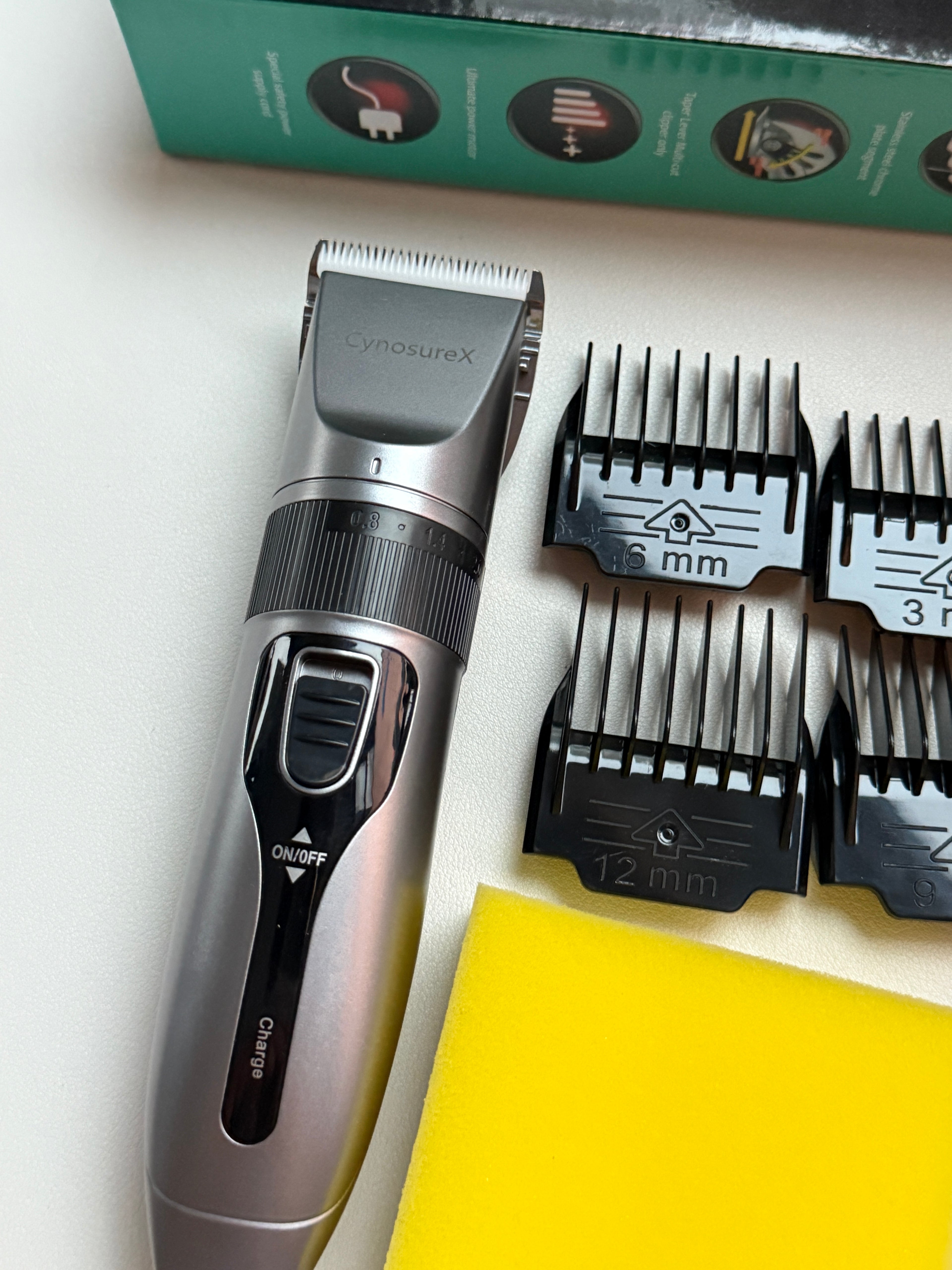 CynosureX Lithium Ion Pro Rechargeable Cordless Hair Clippers for Men, Woman, & Children with Smart Charge Technology for Convenient at Home Haircutting - Model