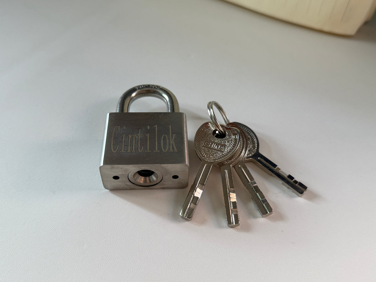 Cintilok Metal locks，40mm Heavy Duty Lock Warehouse Waterproof Keyed Padlock High Security Padlock with 4 Keys