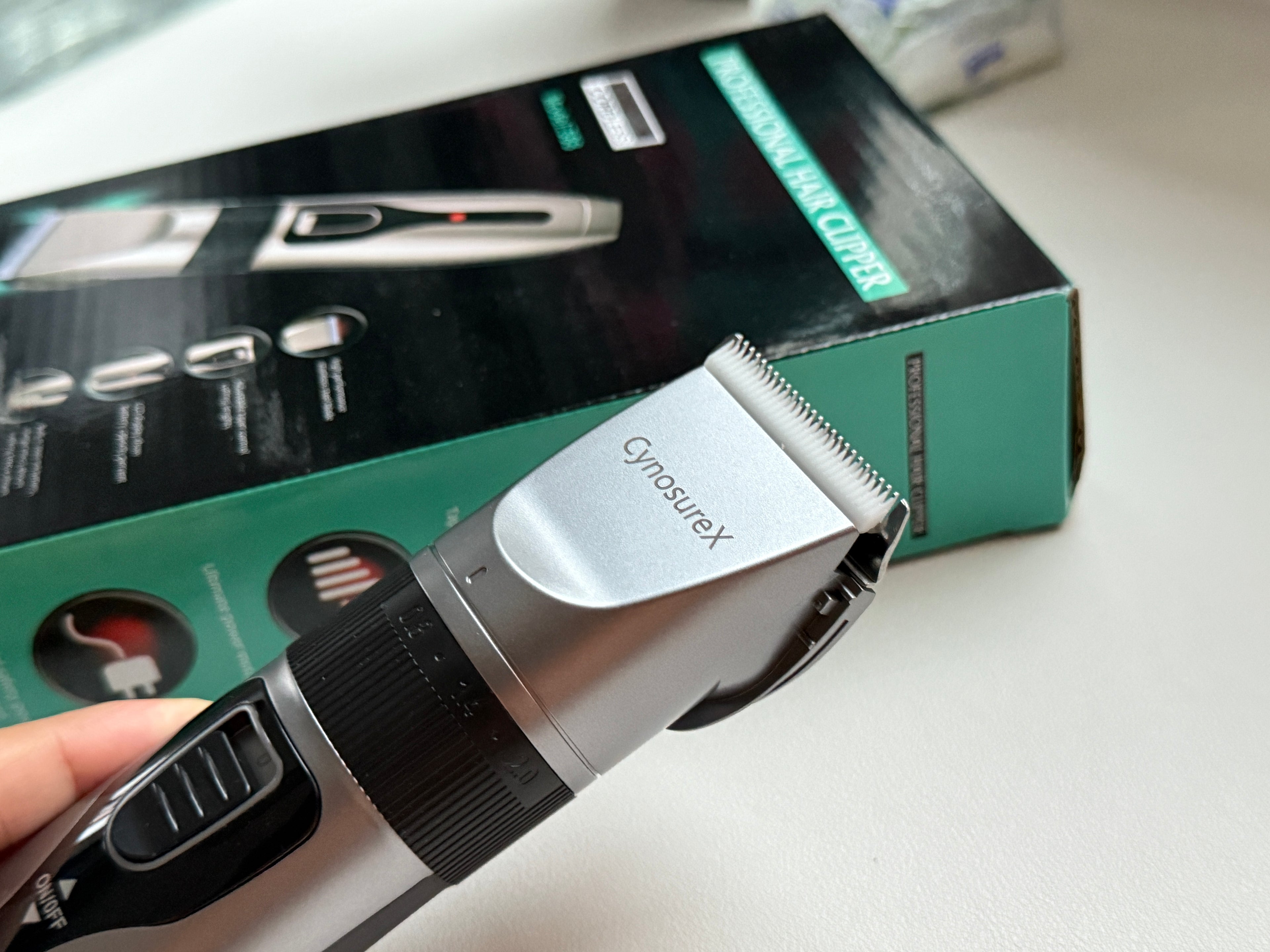 CynosureX Lithium Ion Pro Rechargeable Cordless Hair Clippers for Men, Woman, & Children with Smart Charge Technology for Convenient at Home Haircutting - Model