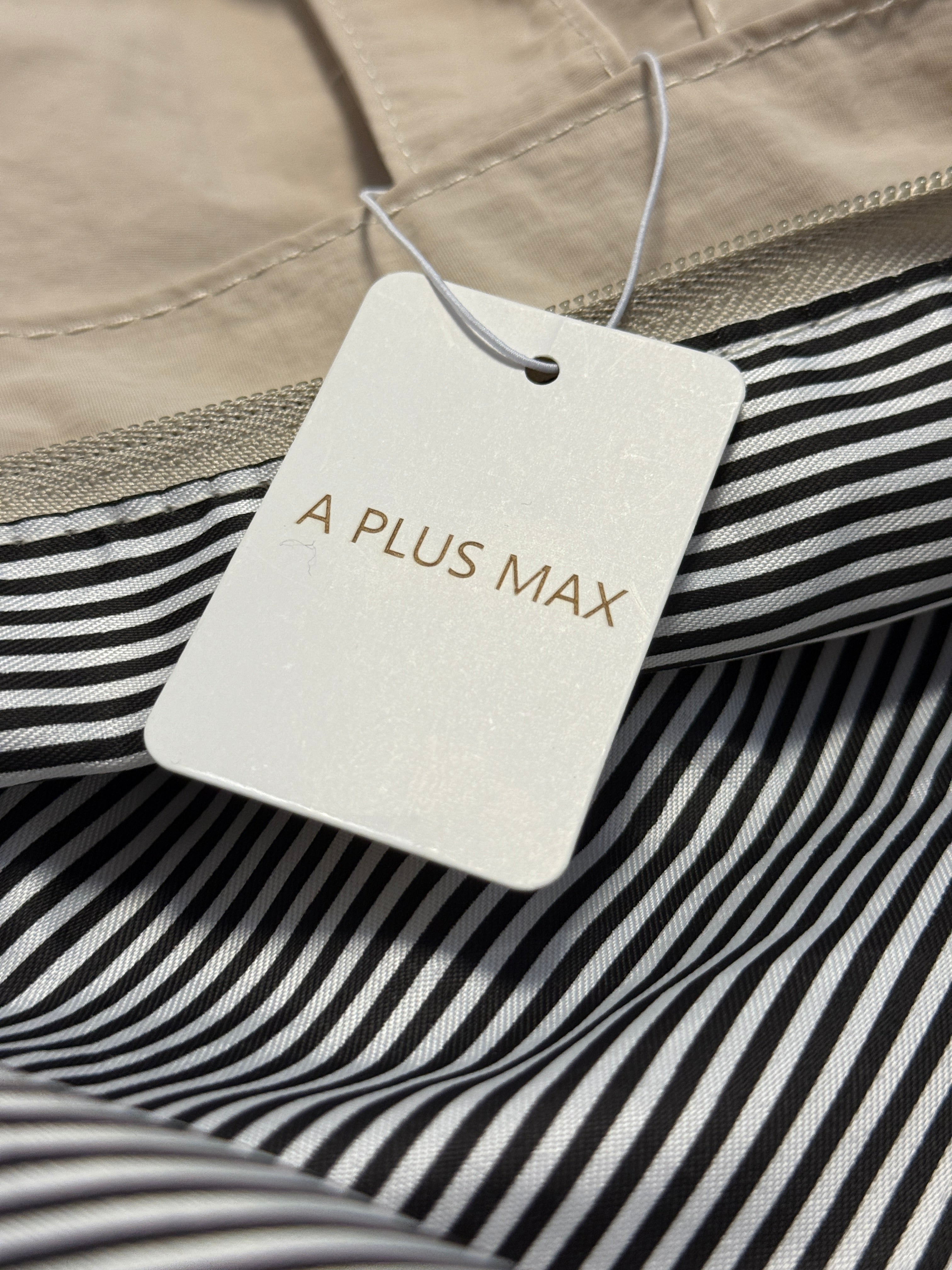 A PLUS MAX Tote bags，Canvas Tote Bag with an External Pocket, Reusable Grocery Shopping Bag, Top Zipper Closure, Daily Essentials