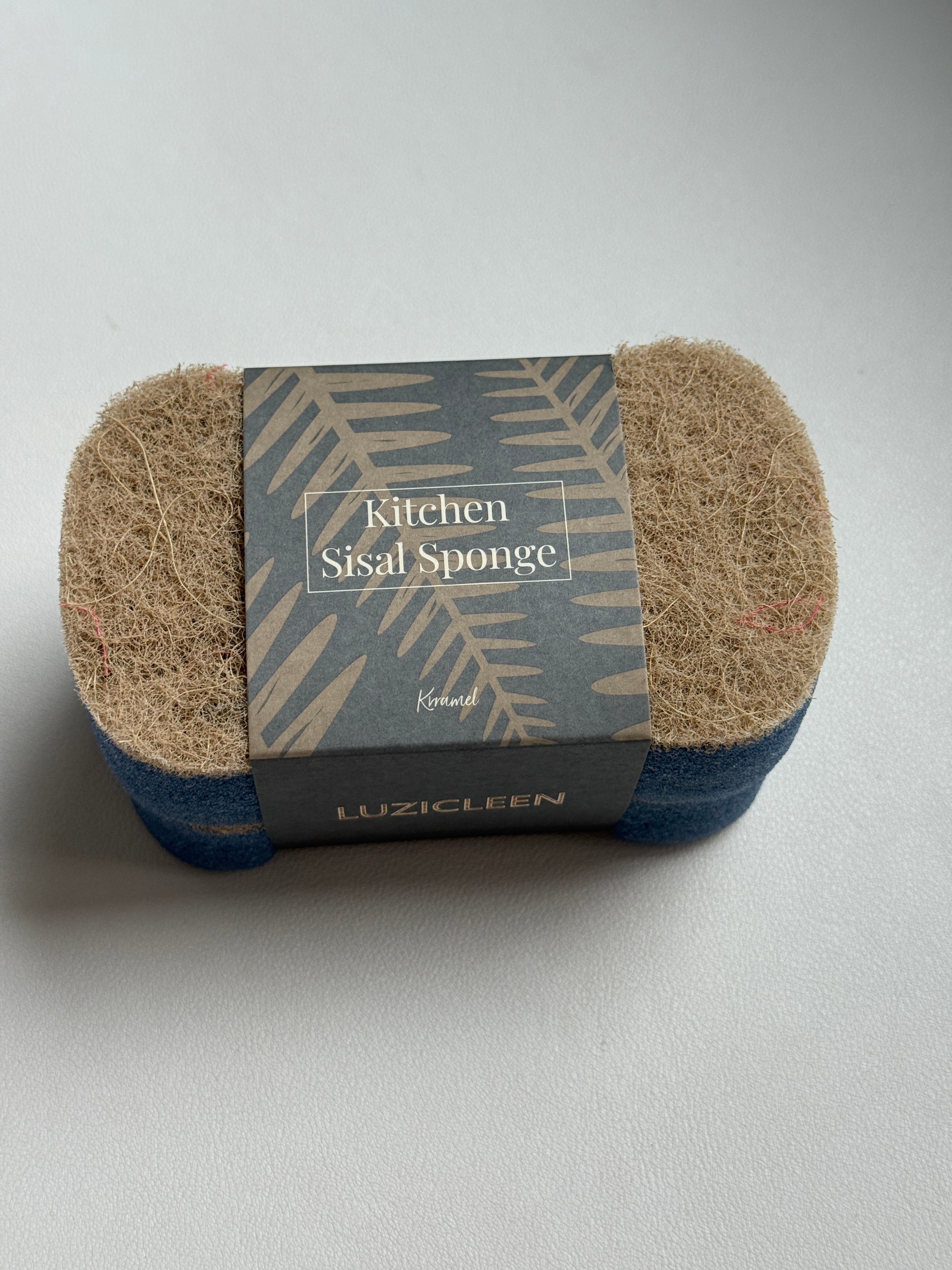 LUZICLEEN Kitchen sponges，Biodegradable Natural Kitchen Sponge - Compostable Cellulose and Coconut Walnut Scrubber Sponge - Eco Friendly Sustainable Sponges for Dishes