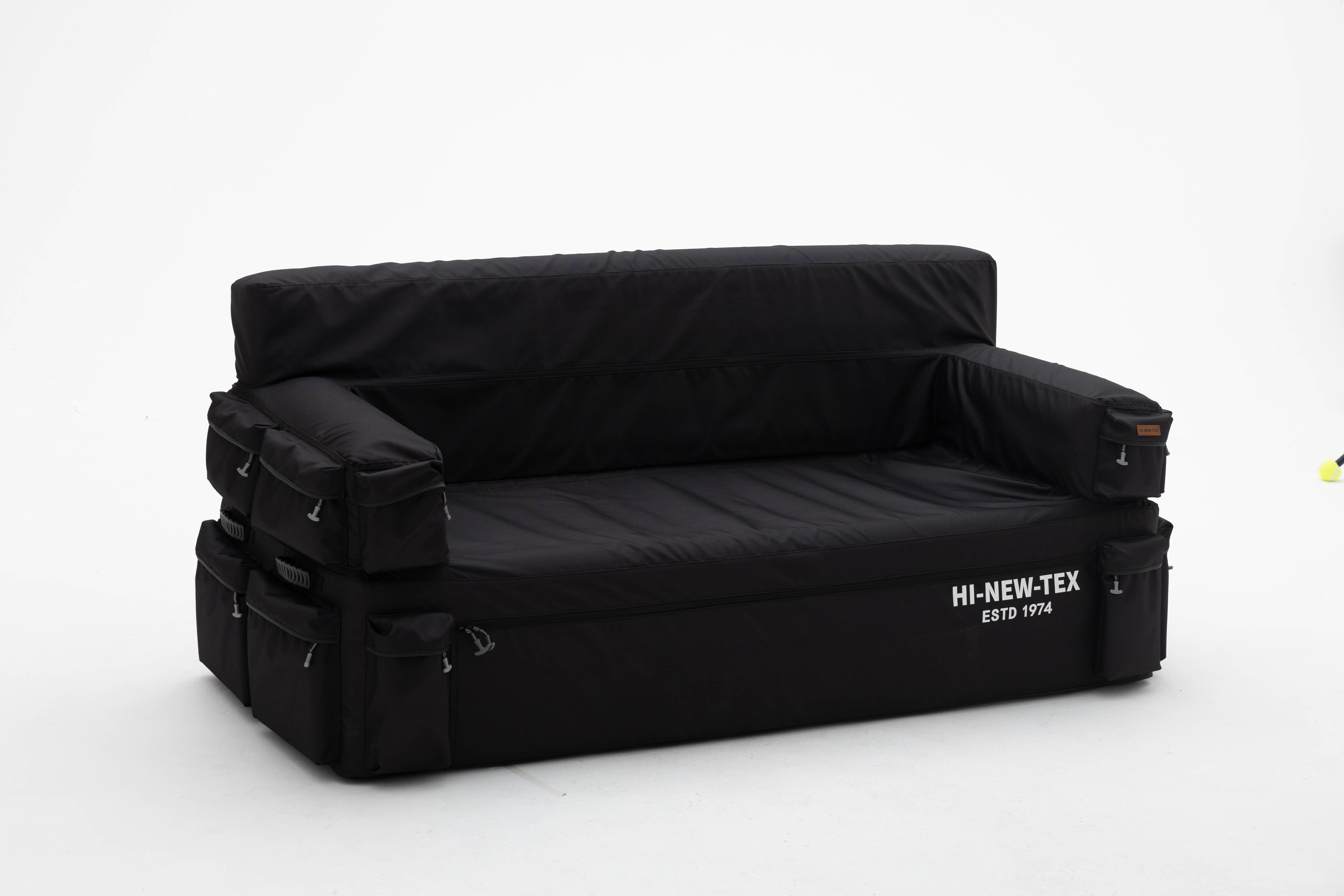 HI-NEW-TEX Inflatable furniture sofa black，Portable Blow Up Couch for Camping Outdoor Travel Home Guests Backyard Patio