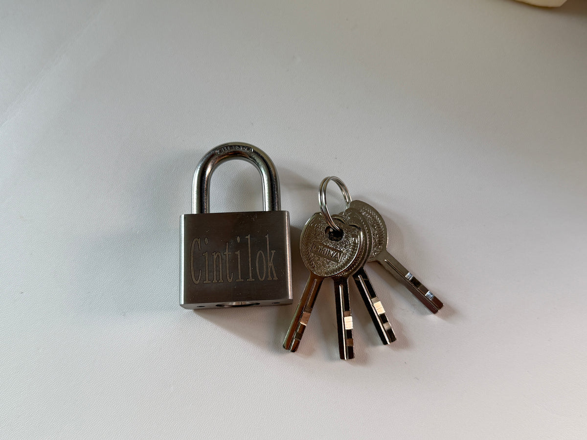 Cintilok Metal locks，40mm Heavy Duty Lock Warehouse Waterproof Keyed Padlock High Security Padlock with 4 Keys