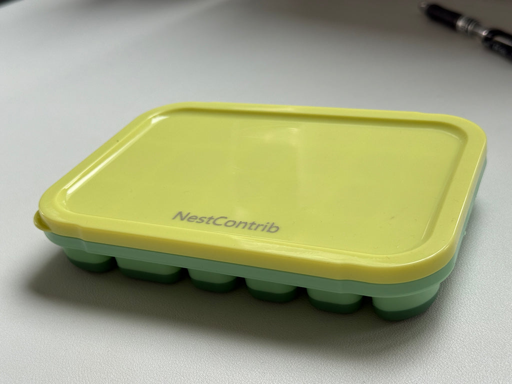 NestContrib  Ice cube trays，Flexible Silicone Ice Cube Molds with Removable Lid Reusable Freezer Ice Trays Stackable for Whiskey, Baby Food, BPA Free