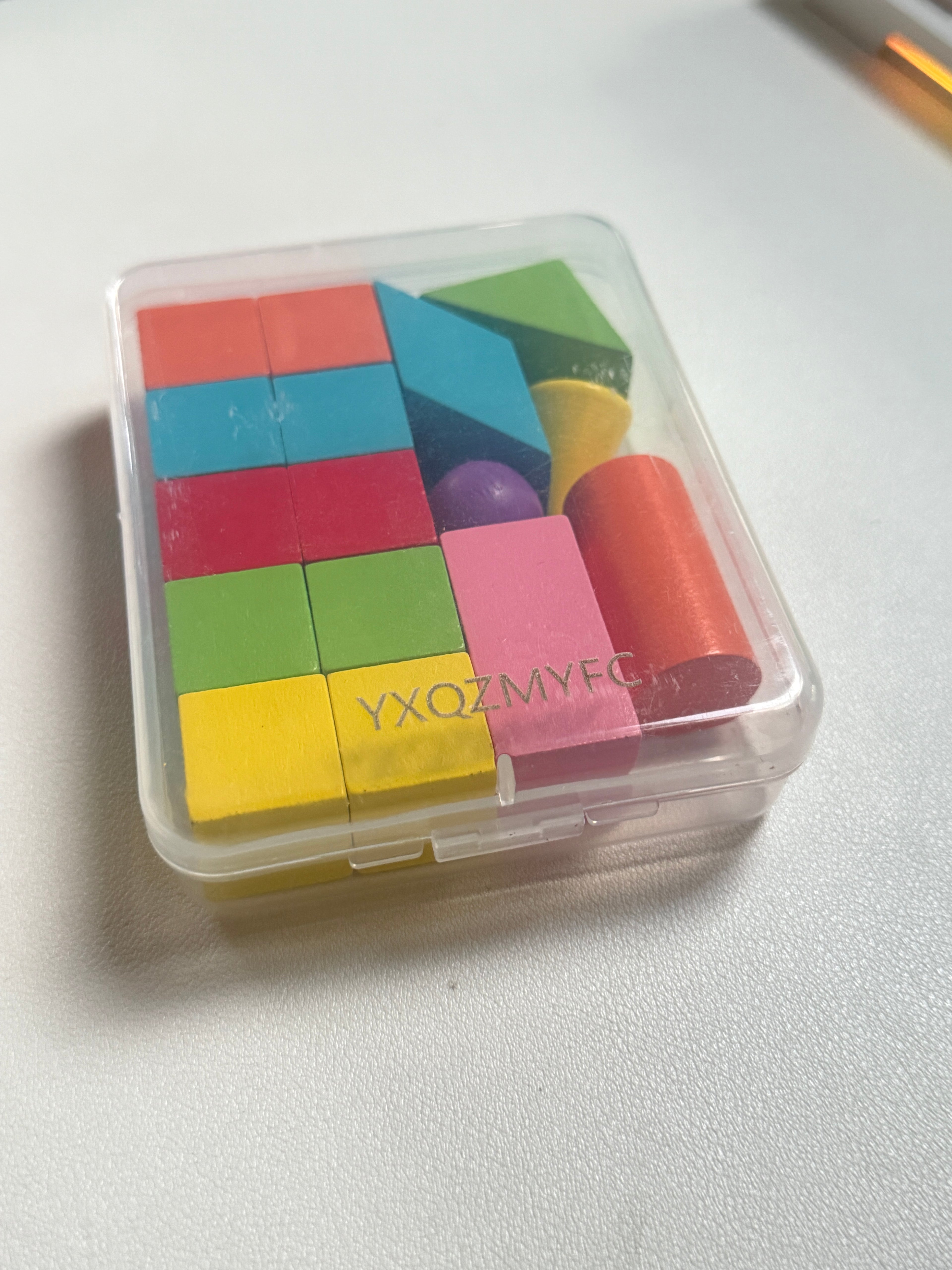 YXQZMYFC Toy building blocks，Large 3D Shapes for Teaching Math Manipulatives Geometric Solids Blocks Montessori Learning Blocks Solid for Preschool Elementary Home School Supplies