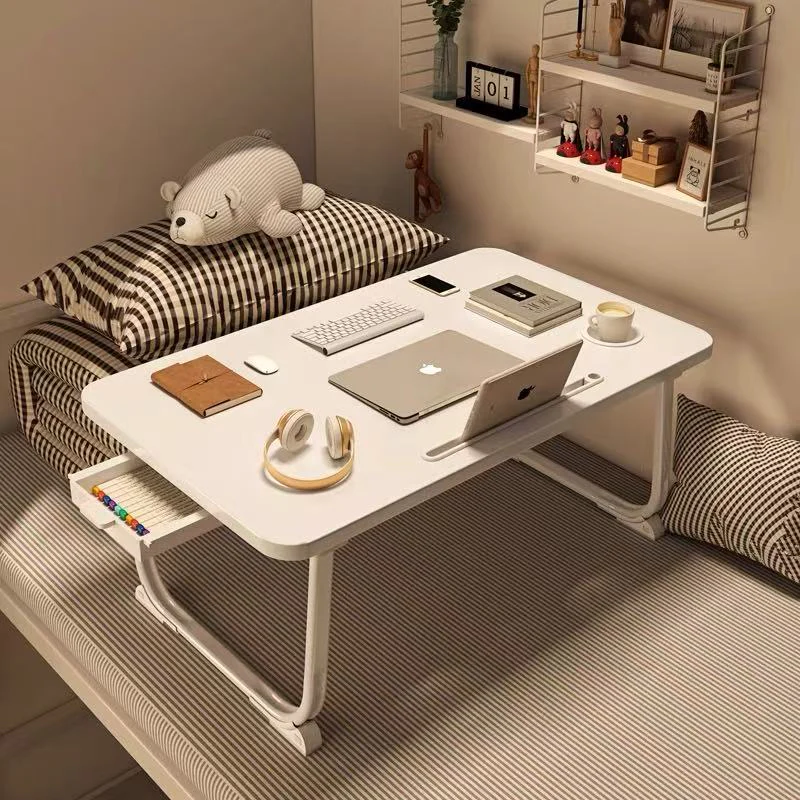 Uxbdixxe (WHITE）Foldable&portable-Study desk for writing, reading, learning, and working [120*40*75cm]
