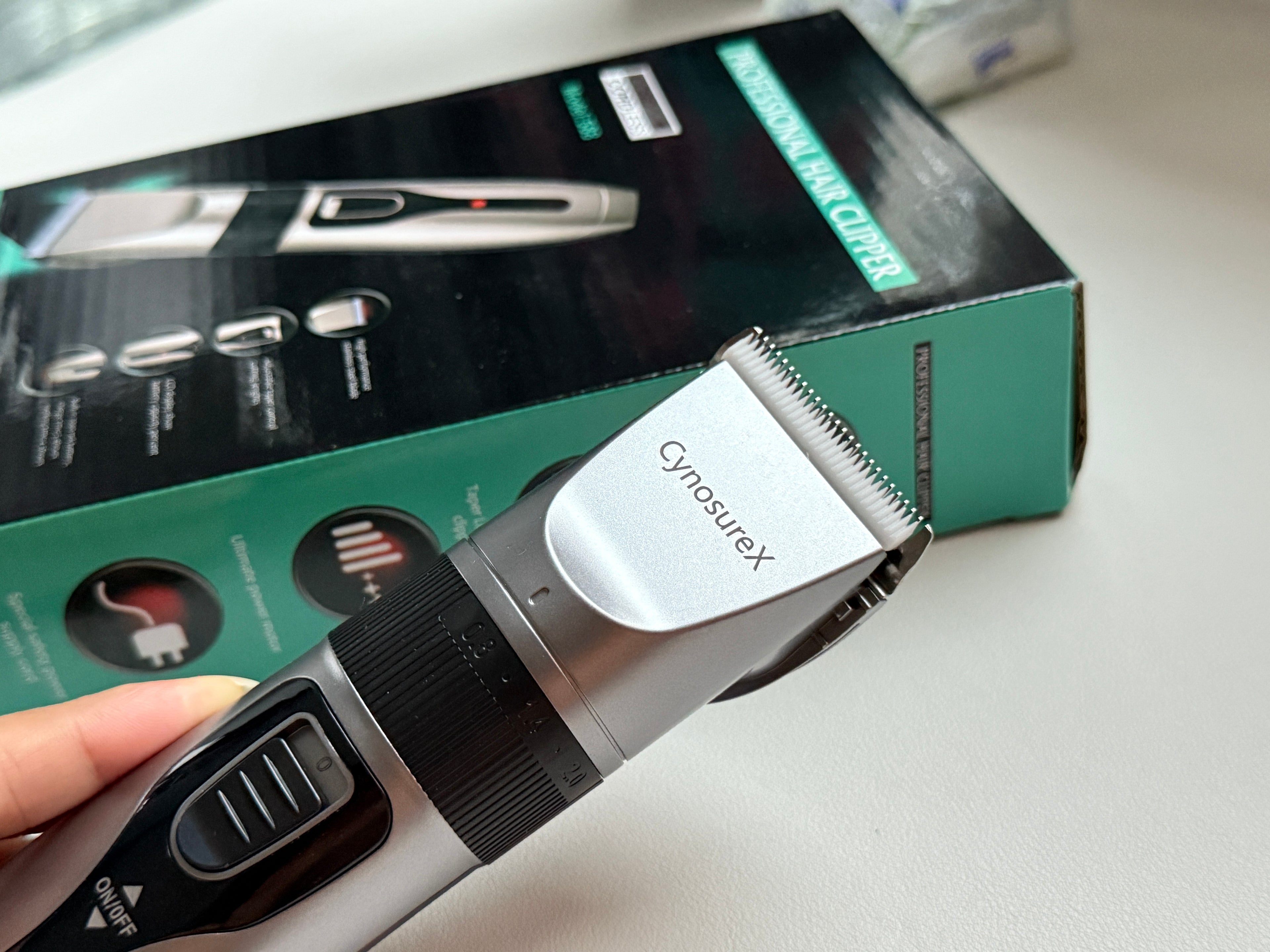 CynosureX Lithium Ion Pro Rechargeable Cordless Hair Clippers for Men, Woman, & Children with Smart Charge Technology for Convenient at Home Haircutting - Model